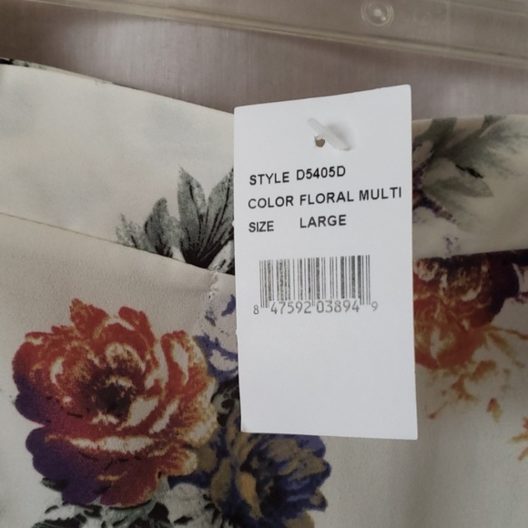 New Floral Open Shoulder Mini Dress - Picture 6 of 6